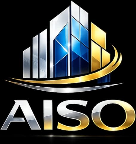 شعار AISO للزجاج والسكريت والواجهات